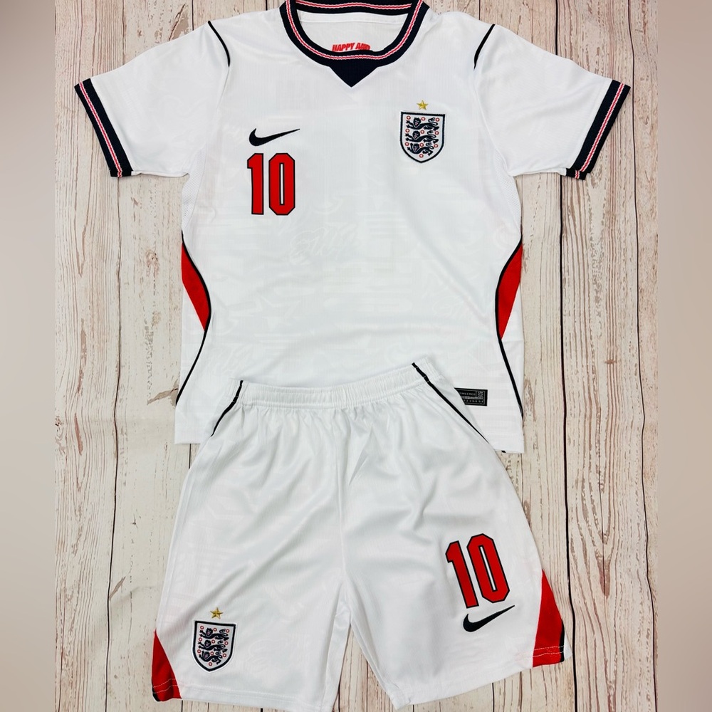 YOUTH Bellingham England Jersey 26’ Kids Kit (Jersey + Shorts) LARGE 10-12
